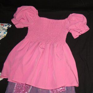 SPARKLE IN PINK / HOT PINK MATCHING SET / SIZE L 5T